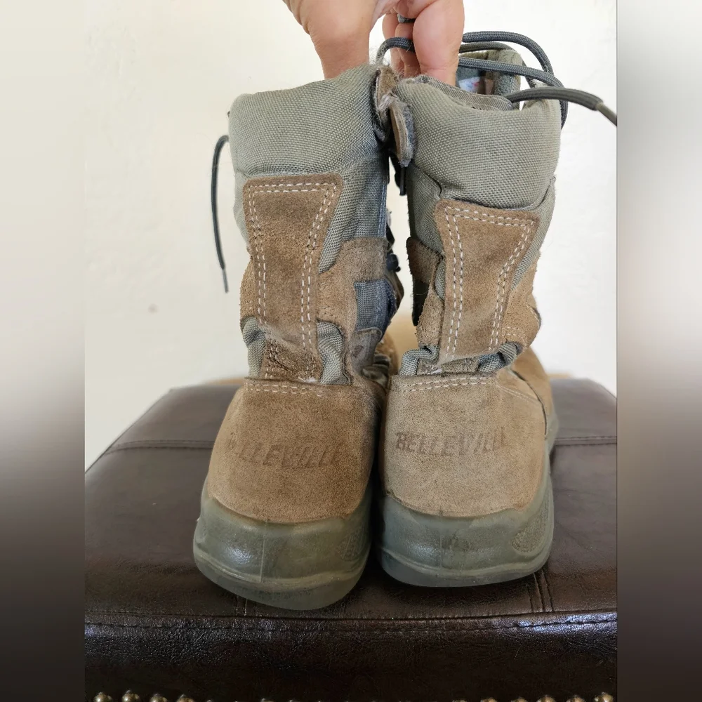 Beleville Khaki Olive Green Combat Tactical Boots‎ Sz 9.5